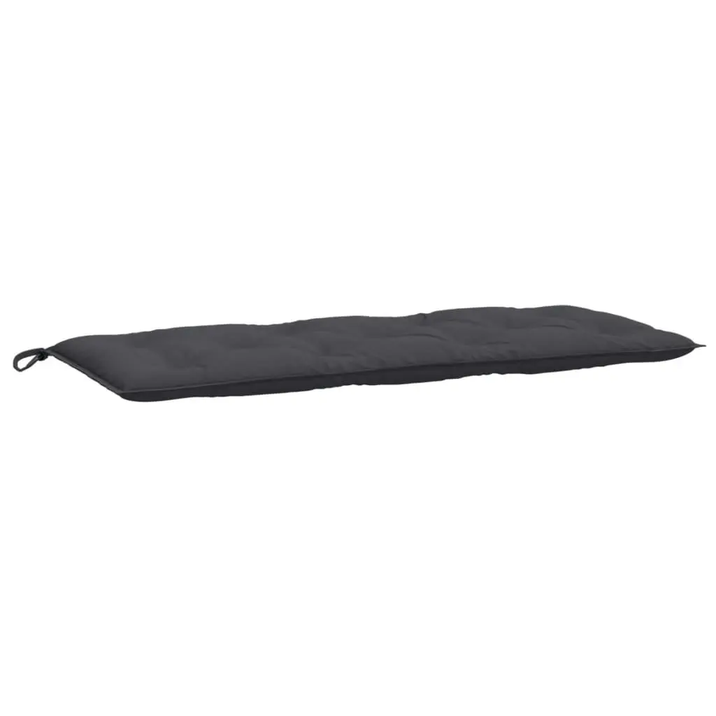 Garden Bench Cushions Polyester 120x50x7cm Anthracite 2 Pieces