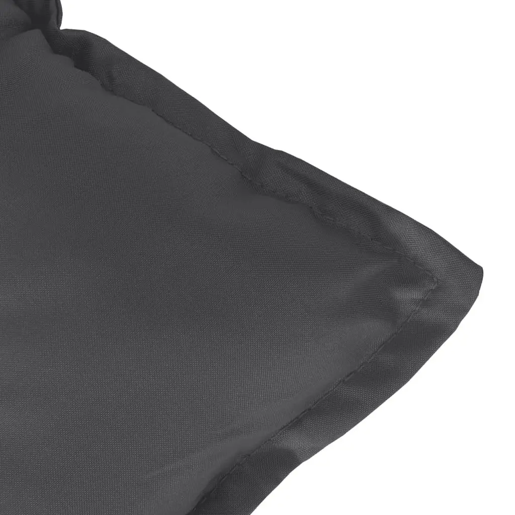 Garden Bench Cushions Polyester 120x50x7cm Anthracite 2 Pieces