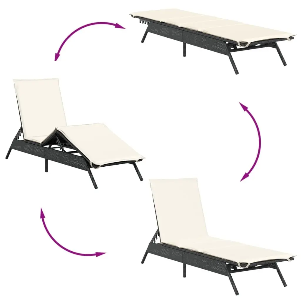 Adjustable Sun Lounger with Comfort Cushion