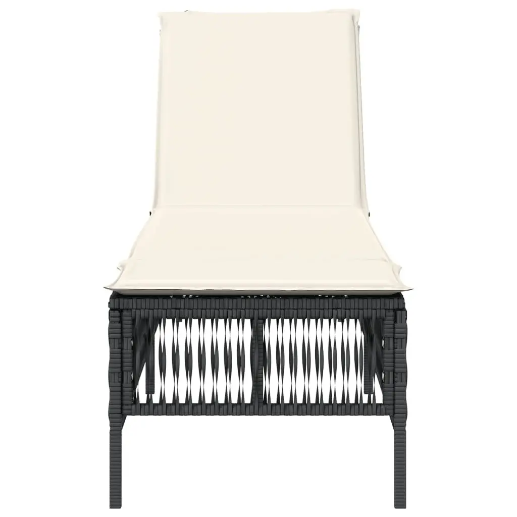 Adjustable Backrest Sun Lounger with Cushion