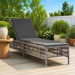 Durable Adjustable Sun Lounger with Comfortable Cushion