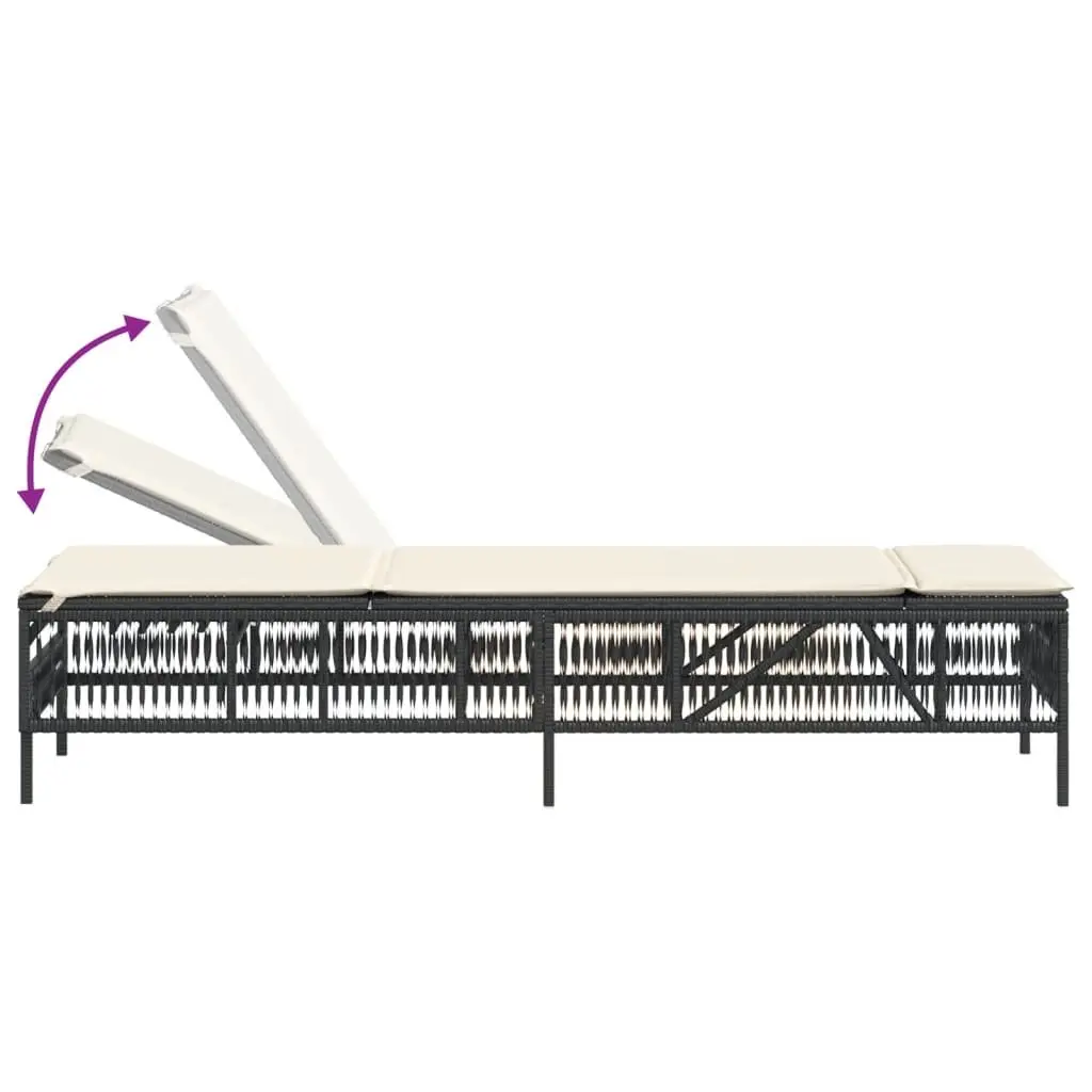 Sun Loungers Set with Adjustable Backrest