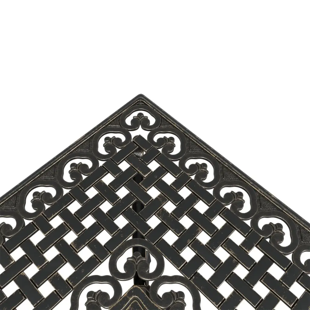 Brown Cast Aluminium Garden Table for Outdoor Spaces