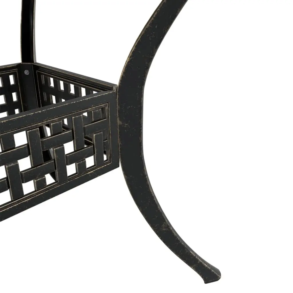 Brown Cast Aluminium Garden Table for Outdoor Spaces