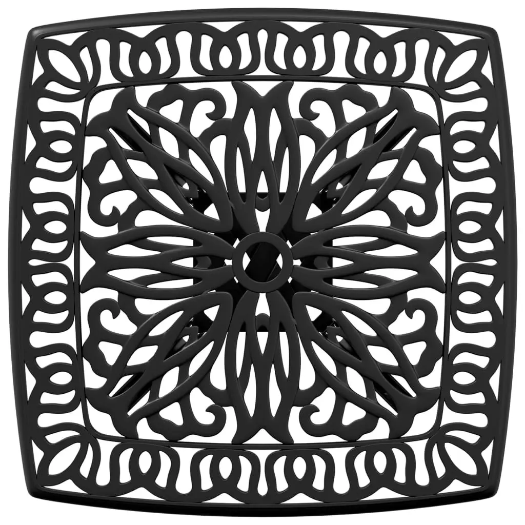 Garden Table Cast Aluminium 53x53x53 cm Black