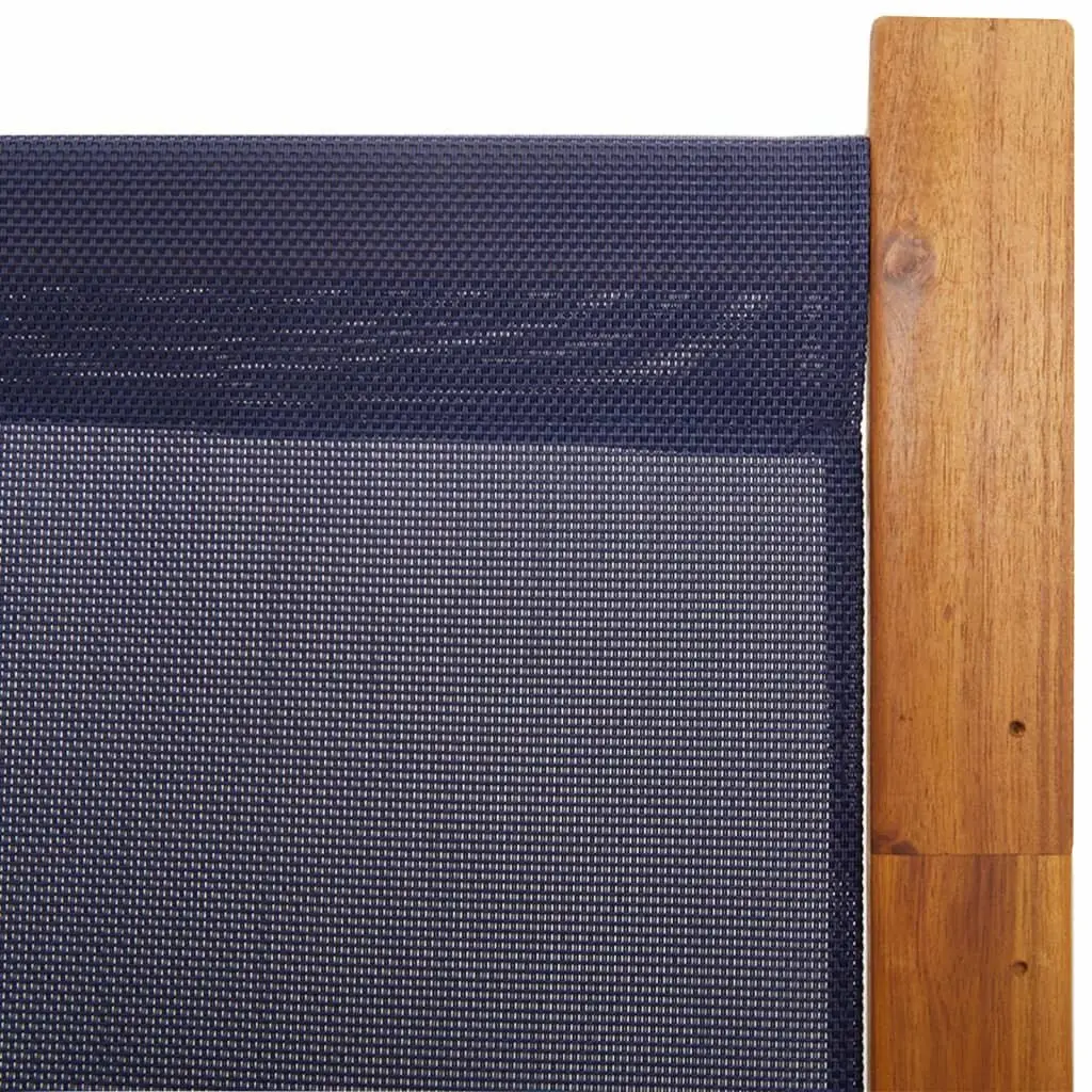 4-Panel Folding Room Divider Screen in Dark Blue