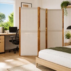 Durable 3-Panel Folding Room Divider for Indoor Outdoor Use