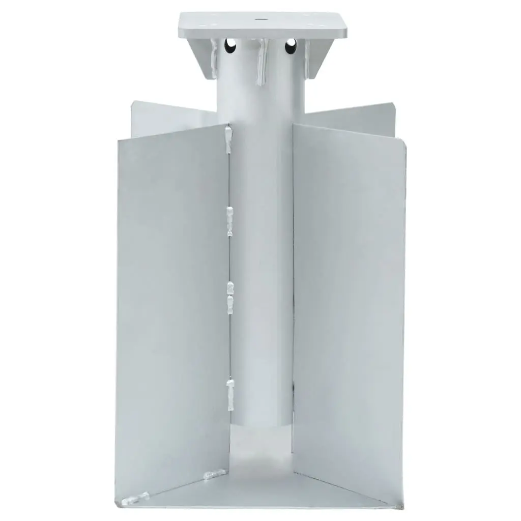 In-Ground Parasol Base 27.5x27.5x45cm Silver