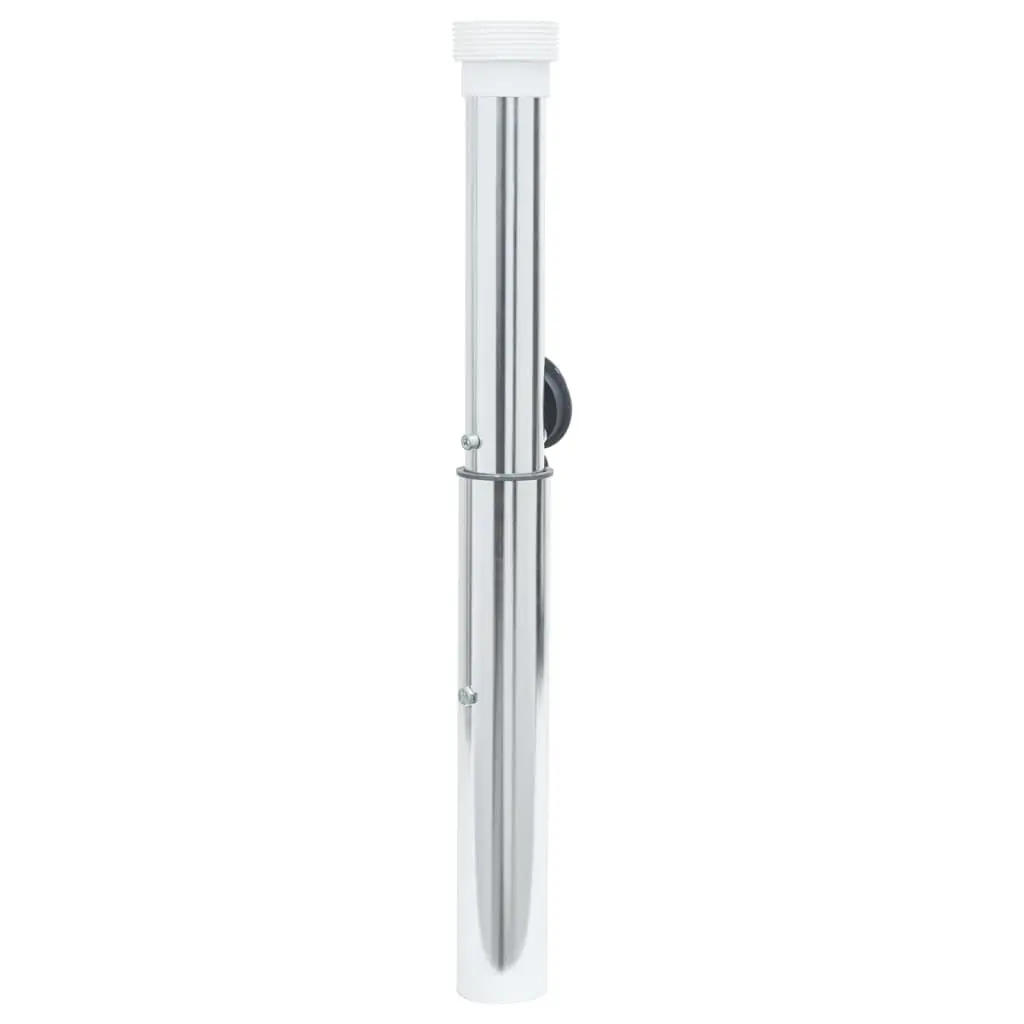 In-Ground Parasol Base Anodized Aluminium 40-50mm Silver