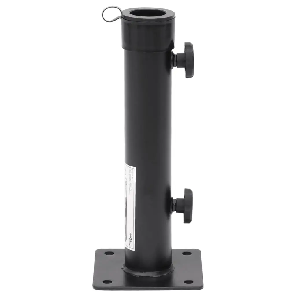 Parasol Base Steel 38mm 48mm Pole Matt Black