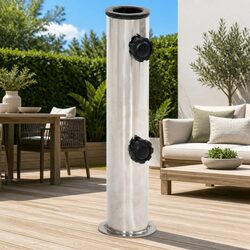 Stainless Steel Parasol Base for 38mm and 48mm Poles