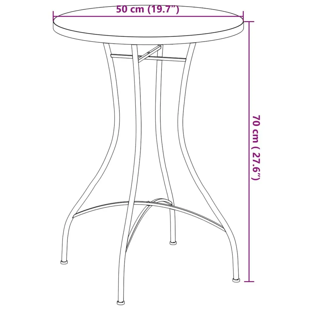 Orange Ceramic Mosaic Bistro Table for Outdoor Spaces