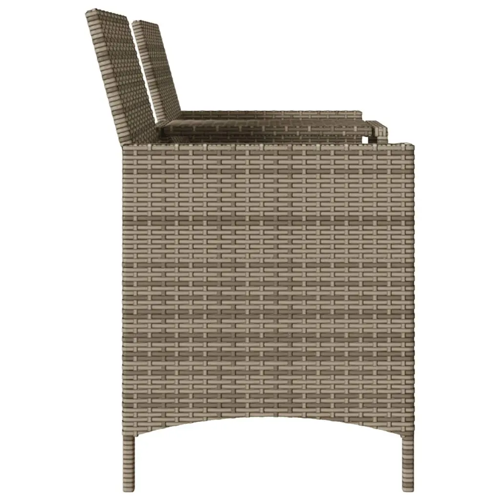 2-Seater Outdoor Garden Sofa with Integrated Table