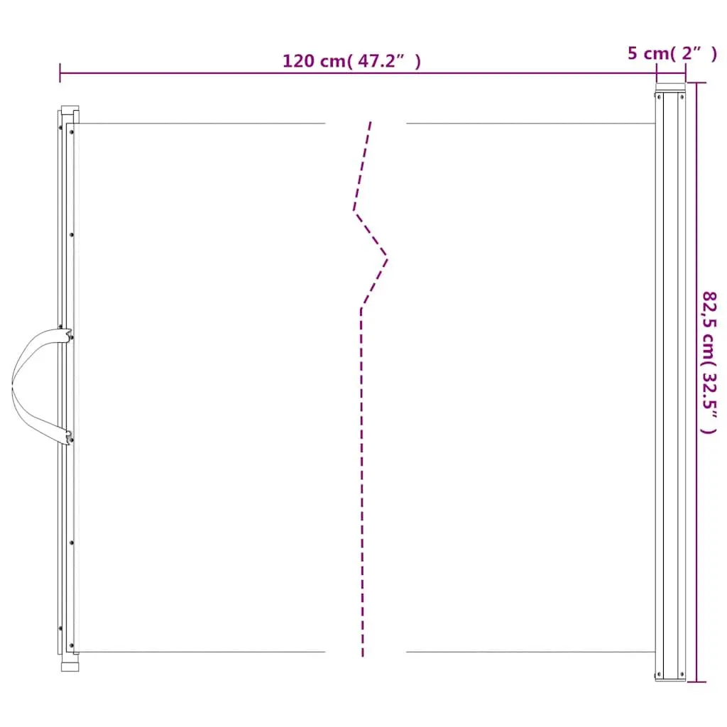 Black Retractable Pet Gate 82.5 x 125 cm