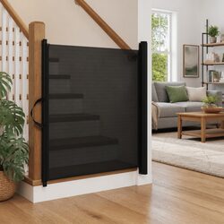 Durable Retractable Pet Gate for Indoor and Outdoor Use