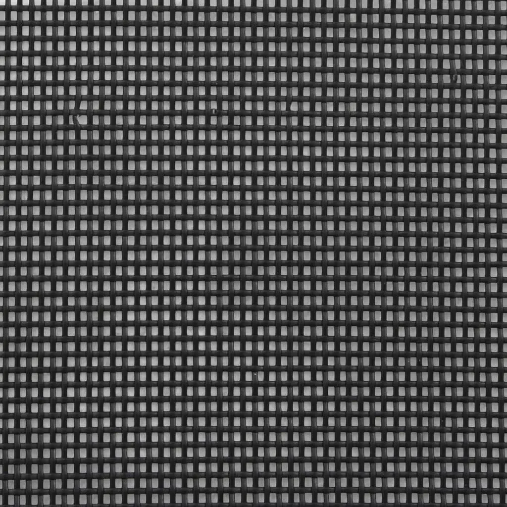 Retractable Pet Gate Polyester Metal 117.5x125cm Black