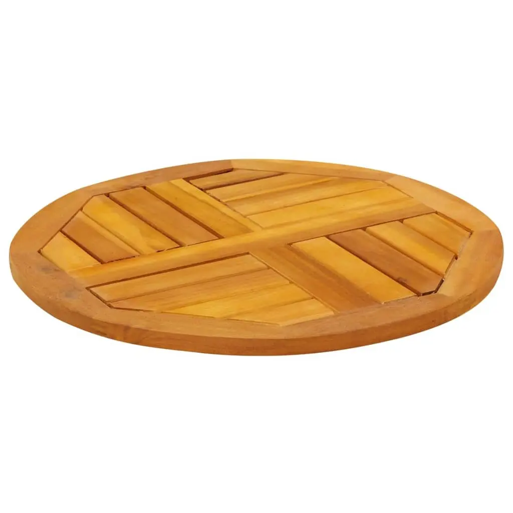 Solid Wood Table Top Acacia Ø50x2 cm Brown
