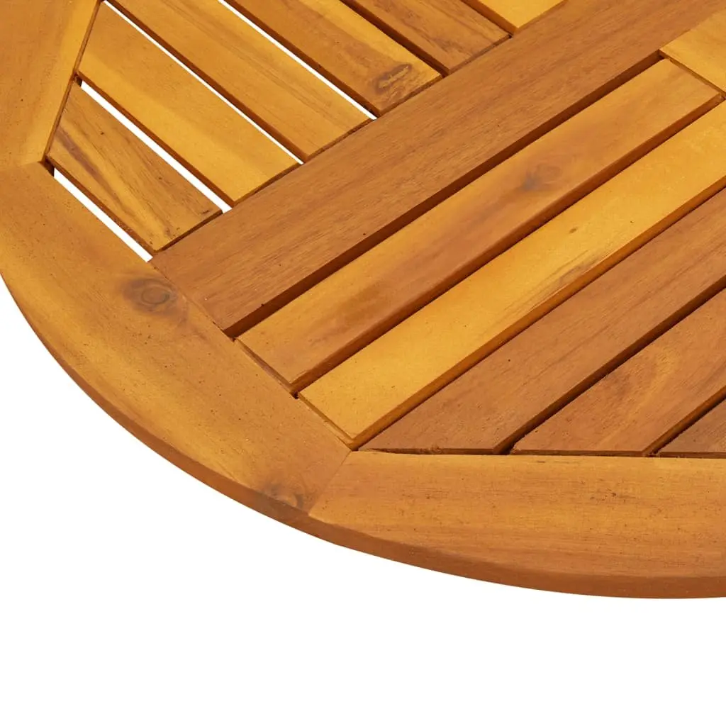 Acacia Wood Round Table Top Ø70x2 cm for Dining or Garden