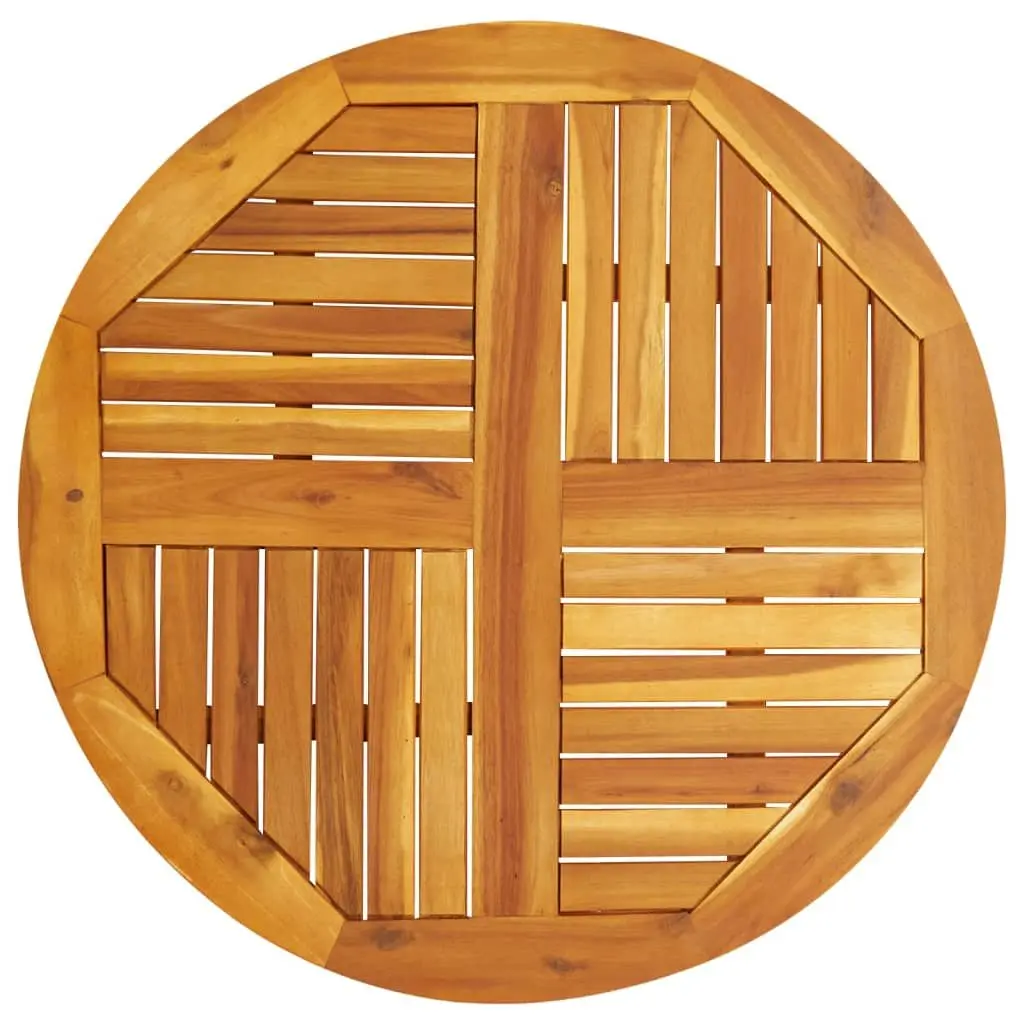 Acacia Wood Round Table Top Ø80x2.2 cm for Dining