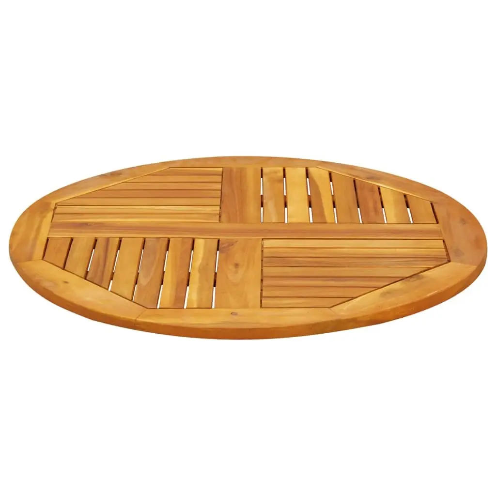 Acacia Wood Round Table Top Ø80x2.2 cm for Dining