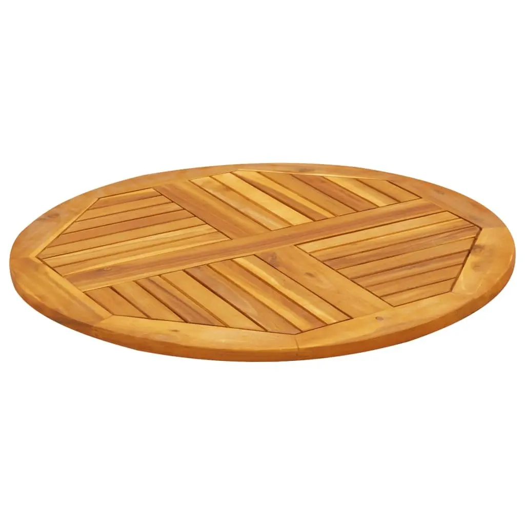 Acacia Wood Round Table Top Ø80x2.2 cm for Dining