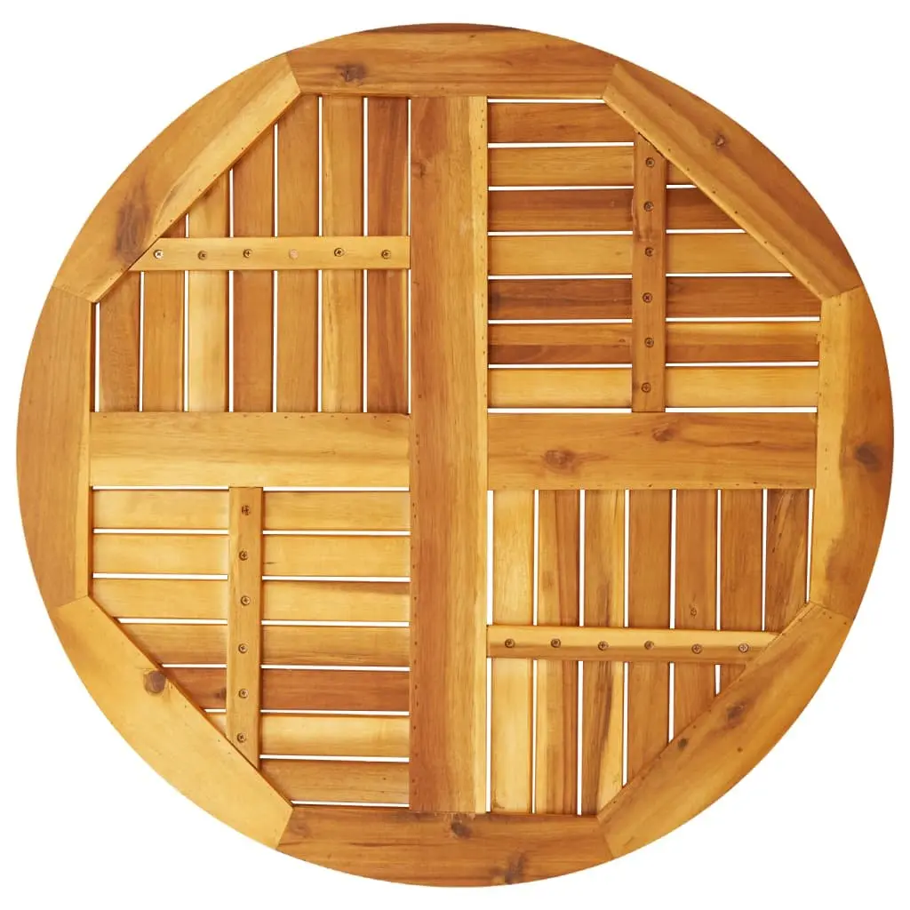Acacia Wood Round Table Top Ø80x2.2 cm for Dining