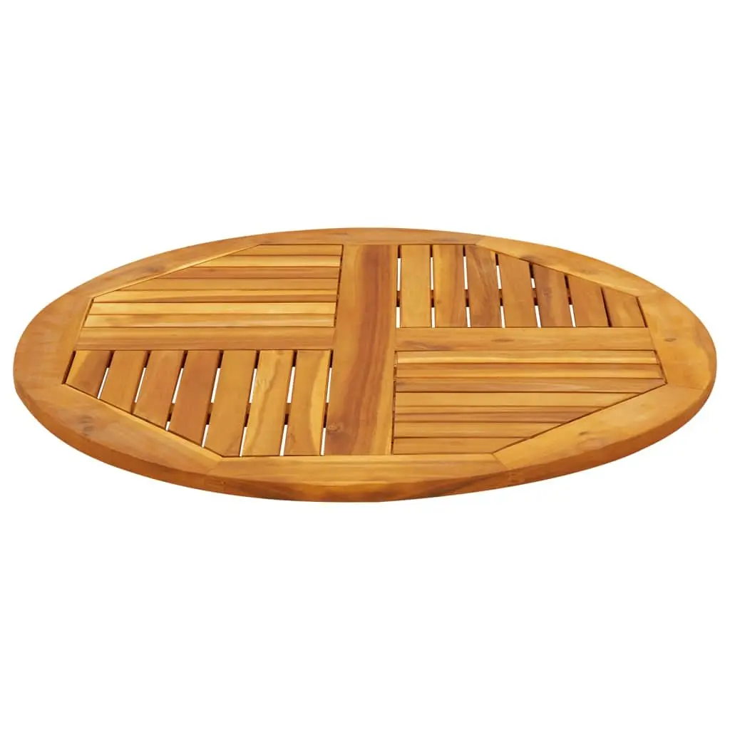 Acacia Wood Round Table Top Ø80x2.2 cm for Dining