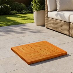 Solid Wood Acacia Square Table Top 40x40x2cm Replacement