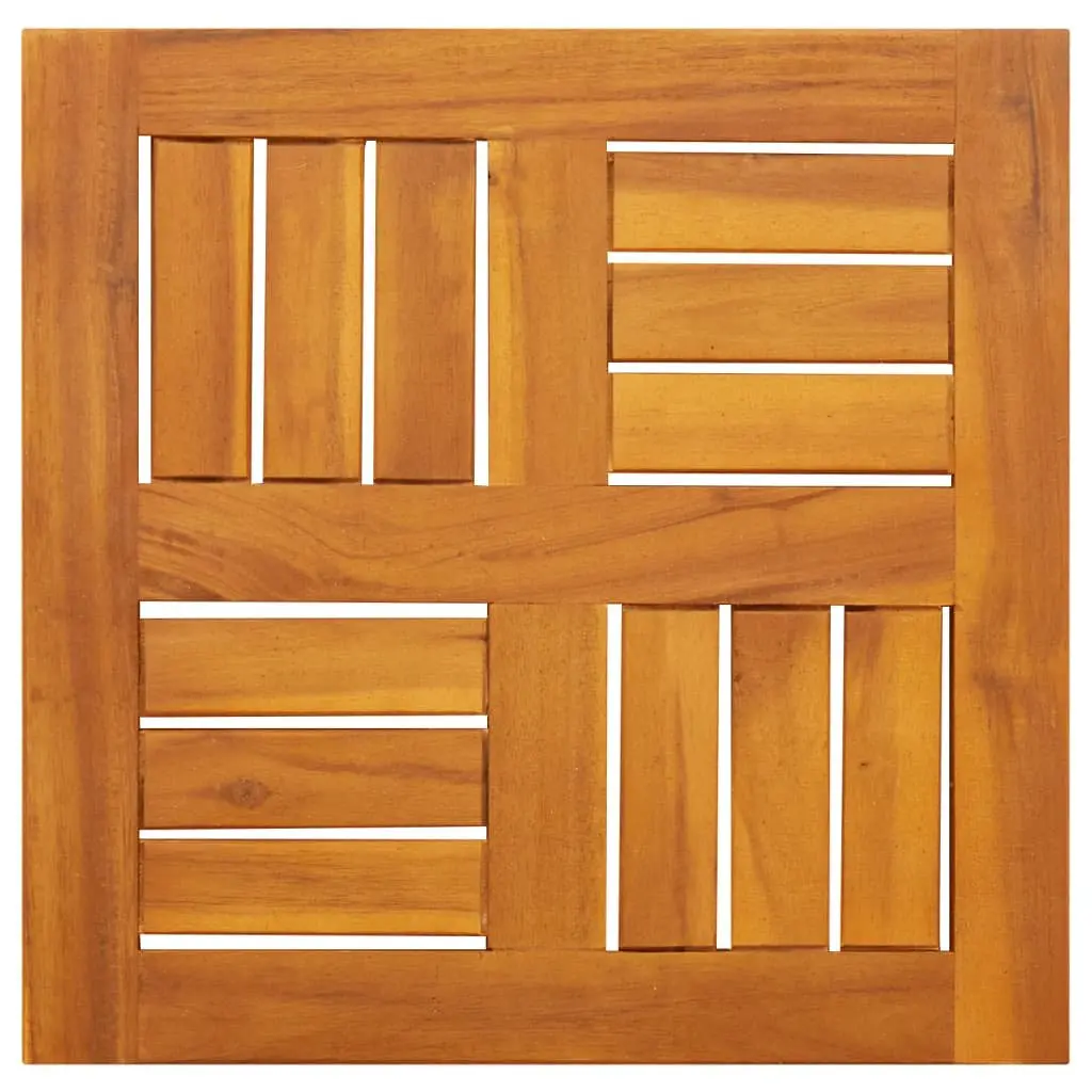 Solid Wood Acacia Square Table Top 40x40x2cm Replacement