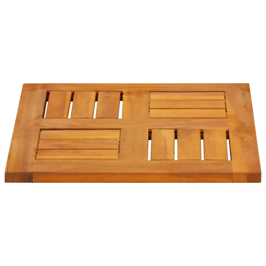 Solid Wood Acacia Square Table Top 40x40x2cm Replacement