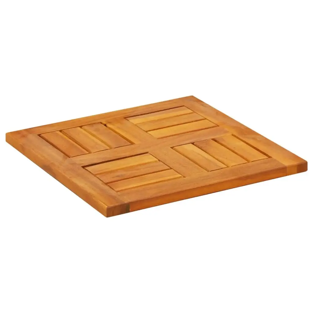 Solid Wood Acacia Square Table Top 40x40x2cm Replacement