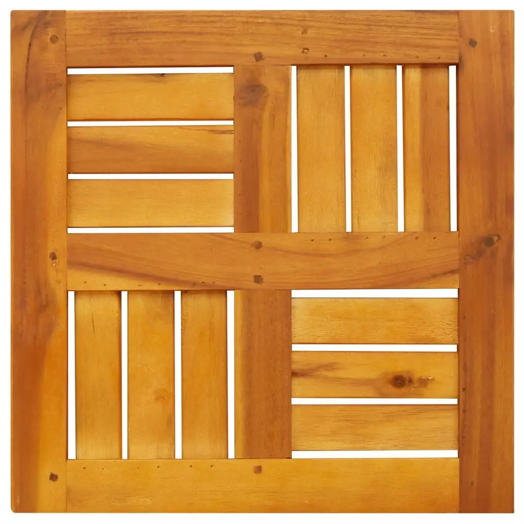Solid Wood Acacia Square Table Top 40x40x2cm Replacement