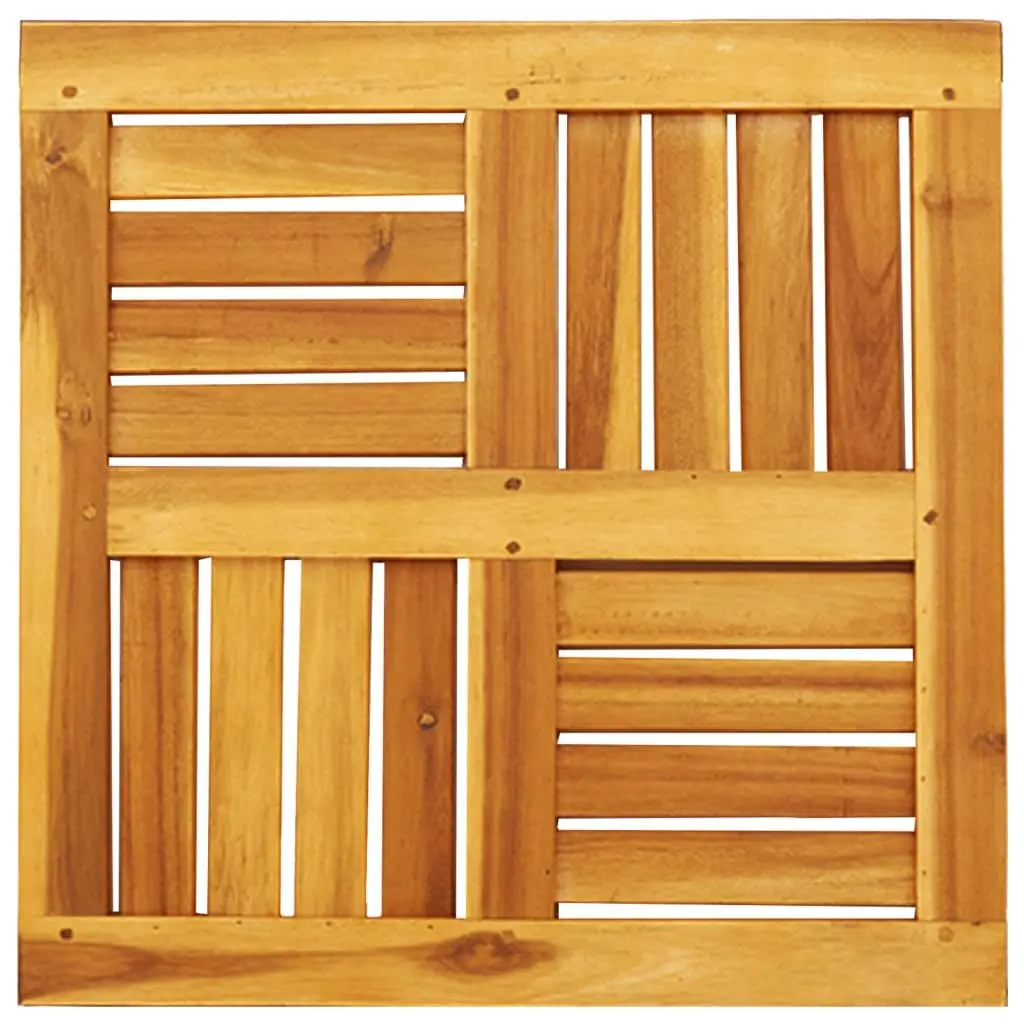 50x50x2 cm Brown Acacia Wood Square Table Top