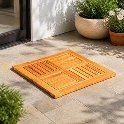 60x60x2 cm Brown Acacia Square Table Top for Replacement