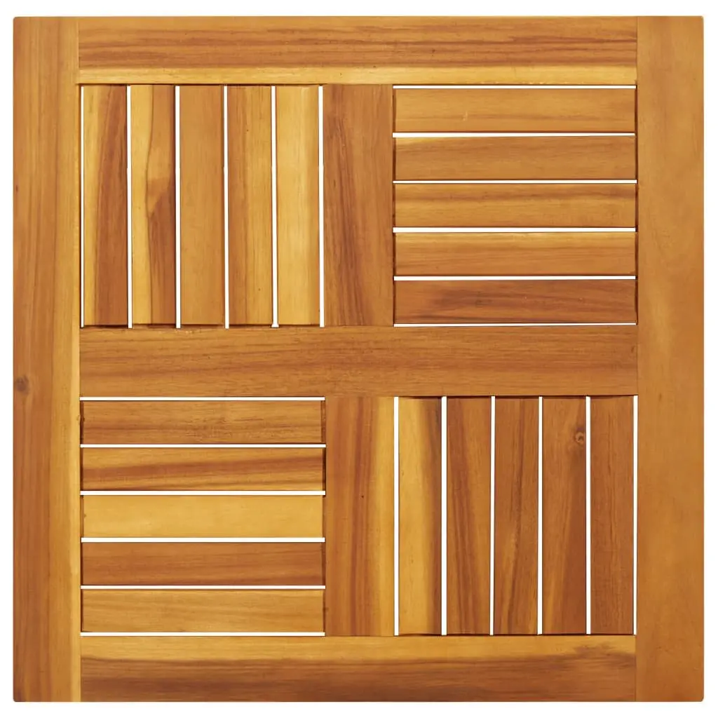 60x60x2 cm Brown Acacia Square Table Top for Replacement