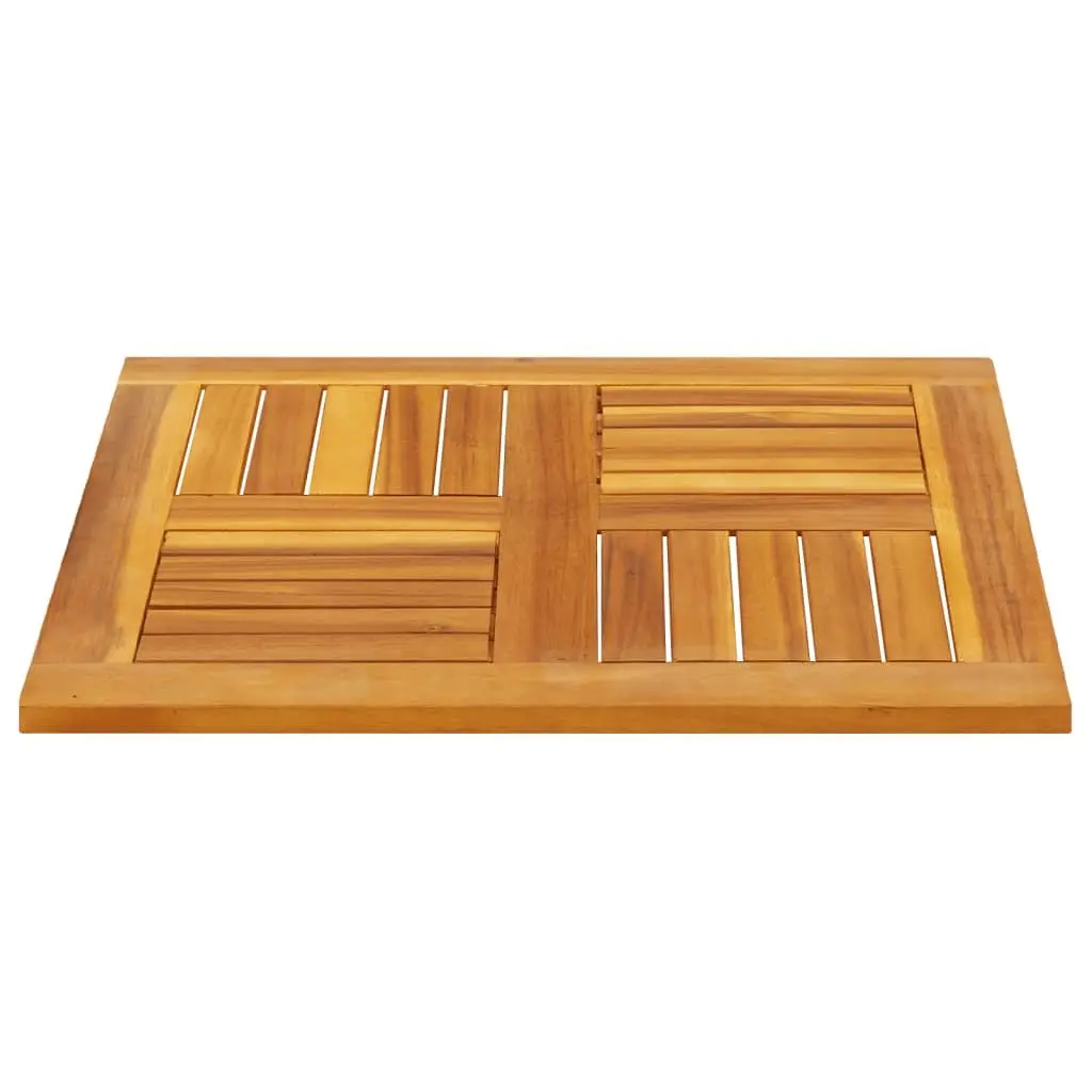 60x60x2 cm Brown Acacia Square Table Top for Replacement