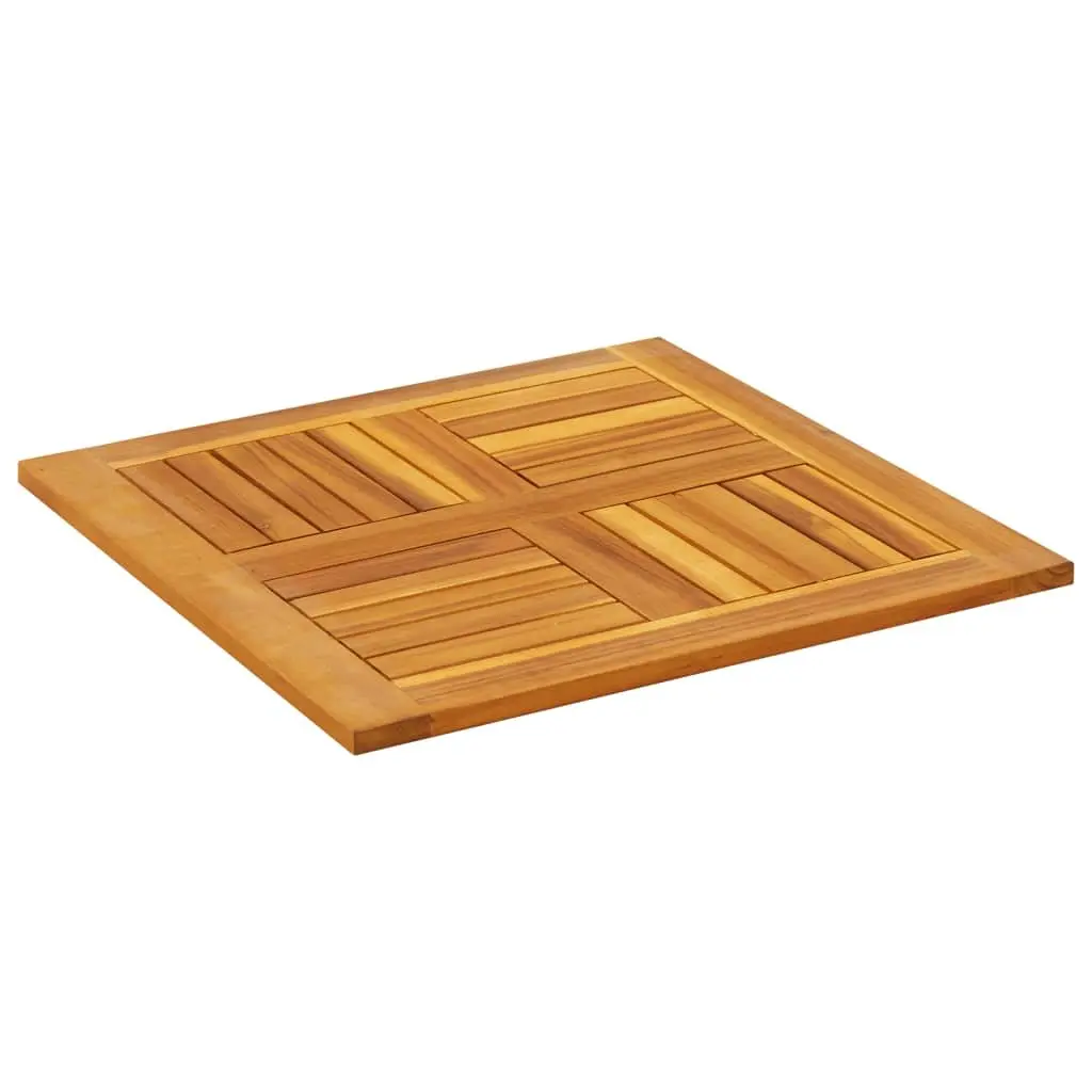 60x60x2 cm Brown Acacia Square Table Top for Replacement