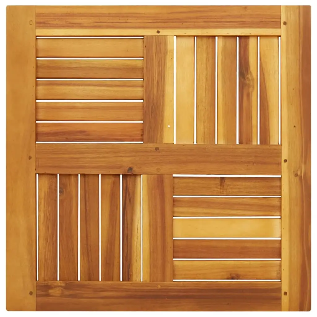 60x60x2 cm Brown Acacia Square Table Top for Replacement
