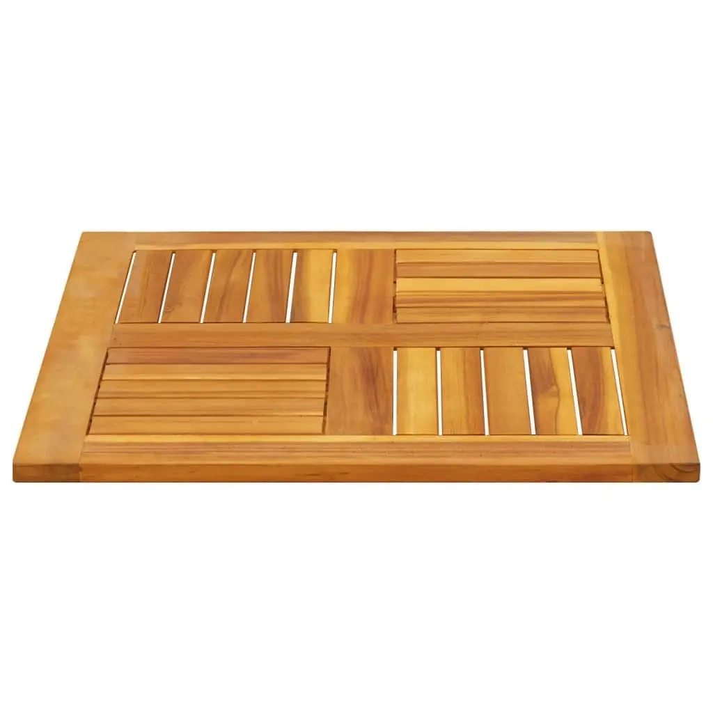 60x60x2 cm Brown Acacia Square Table Top for Replacement