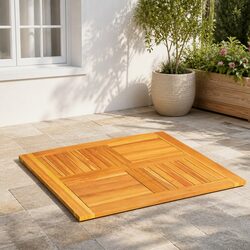 High-Quality Solid Acacia Square Table Top 80x80cm