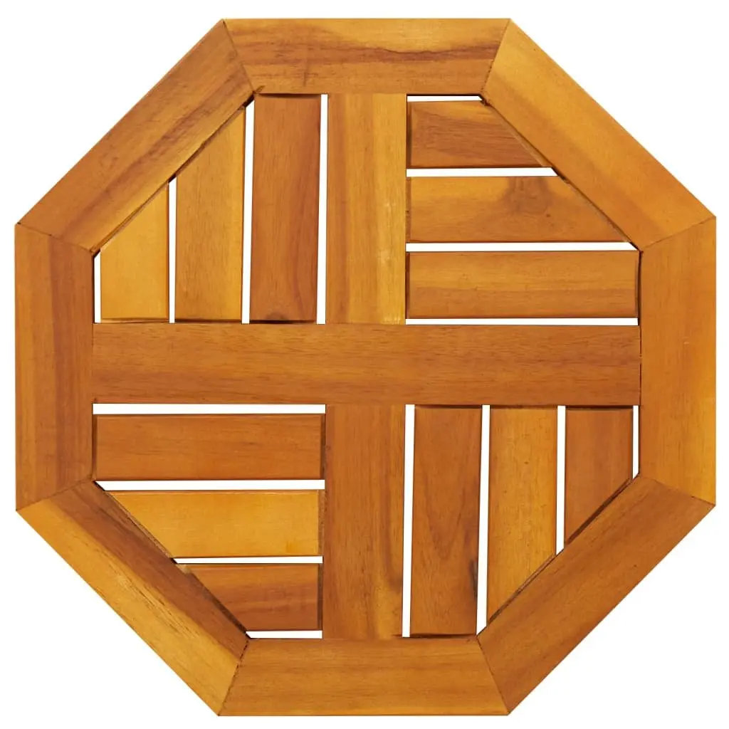 Octagonal Wooden Table Top 40x40x2 cm Brown Acacia