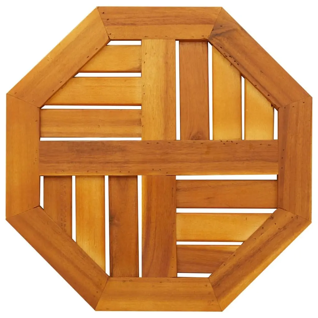 Octagonal Wooden Table Top 40x40x2 cm Brown Acacia