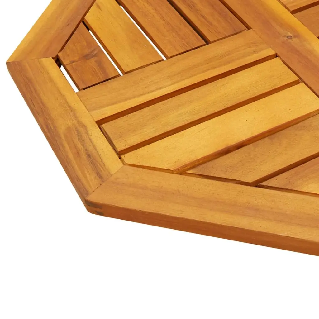 Octagonal Table Top Solid Acacia Wood 50x50x2 cm Brown