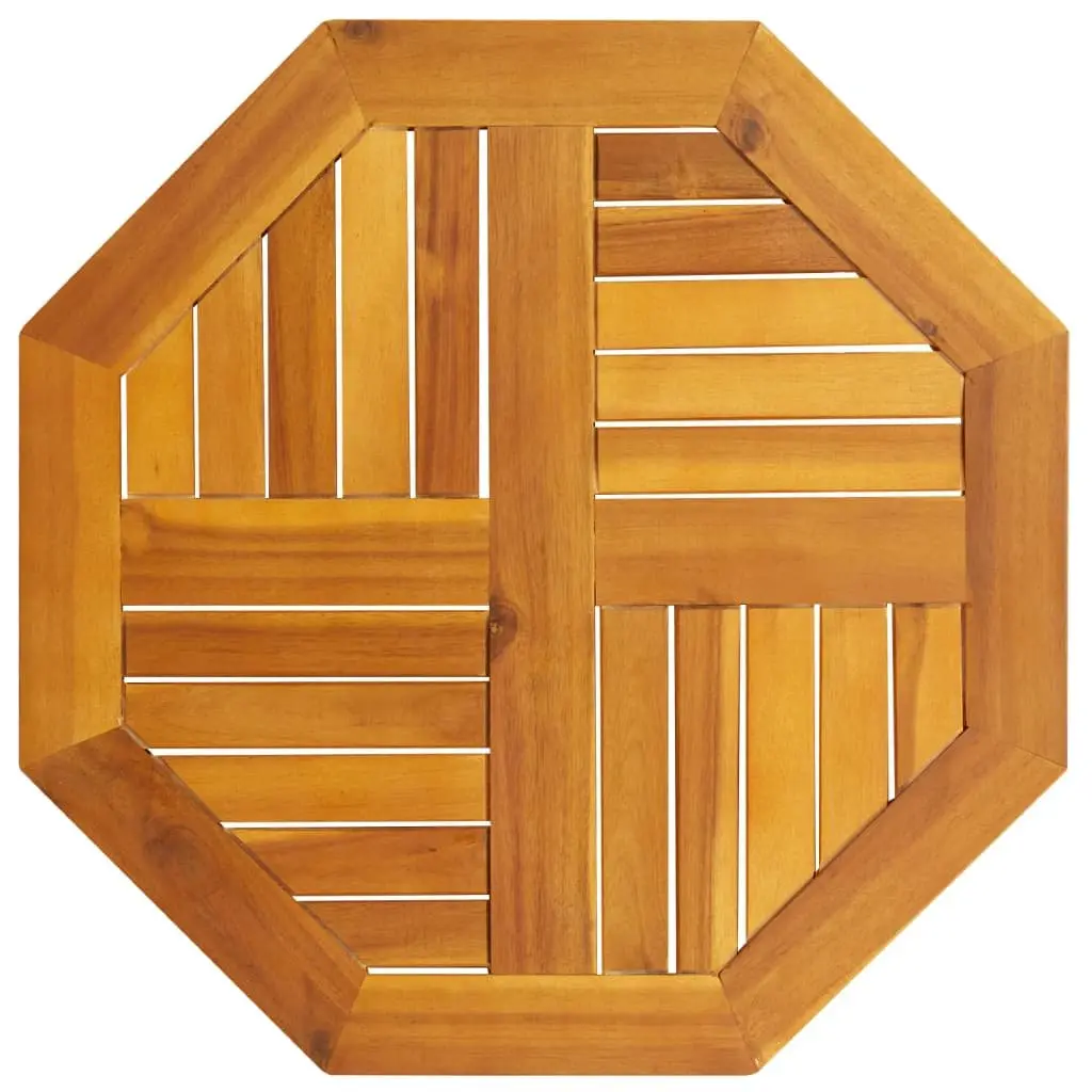 Octagonal Table Top 60x60x2cm Brown for Gardens