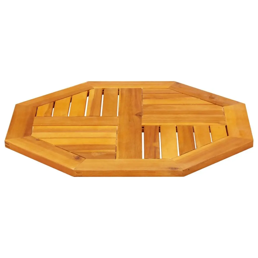 Octagonal Table Top 60x60x2cm Brown for Gardens