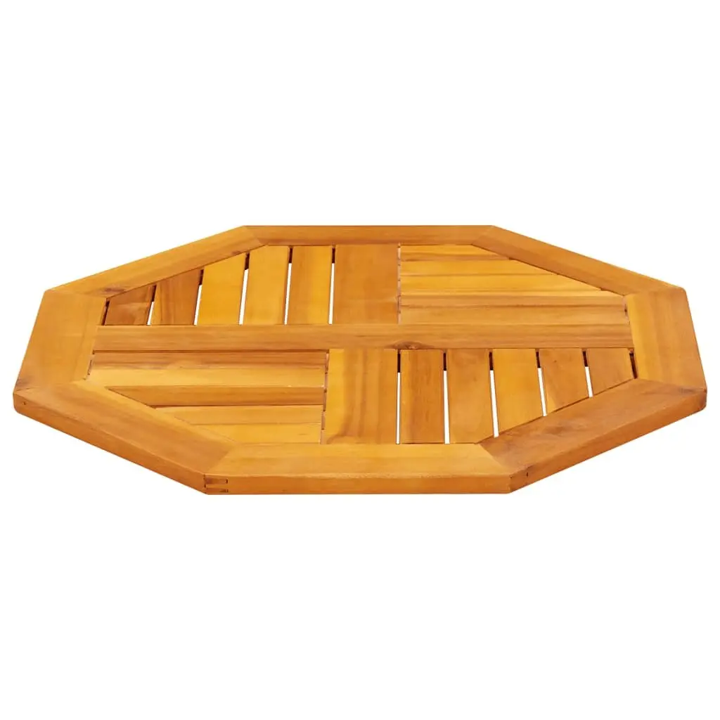 Octagonal Table Top 60x60x2cm Brown for Gardens