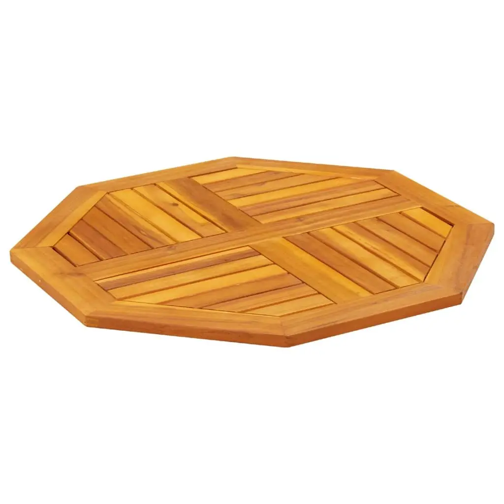 Octagonal Solid Wood Table Top 70x70 cm Brown