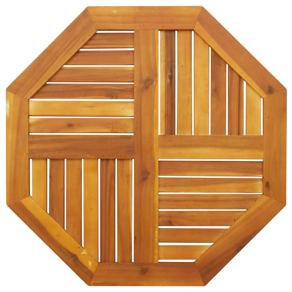 Octagonal Solid Wood Table Top 70x70 cm Brown