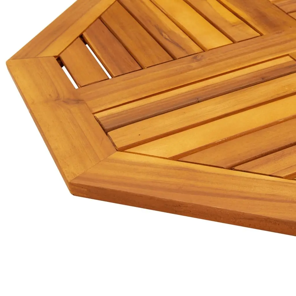 Octagonal Solid Wood Table Top 70x70 cm Brown