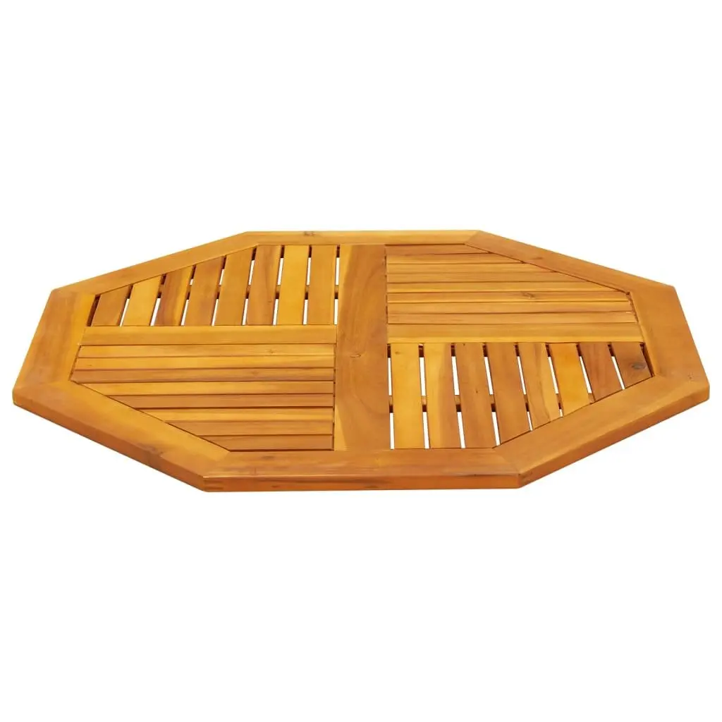Octagonal Table Top Solid Acacia Wood 90x90x2.2 cm Brown